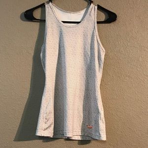 Size L Women’s Nike Grey and White Athletic Tank